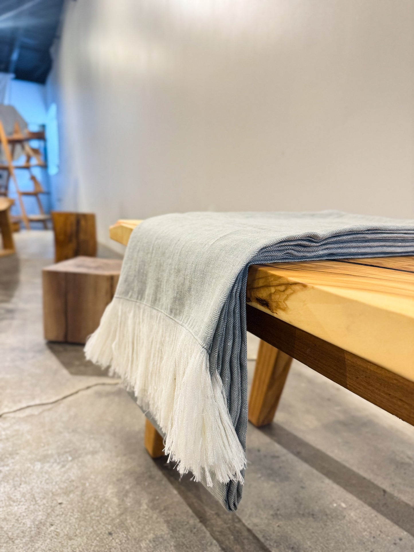 The Verde Linen Throw