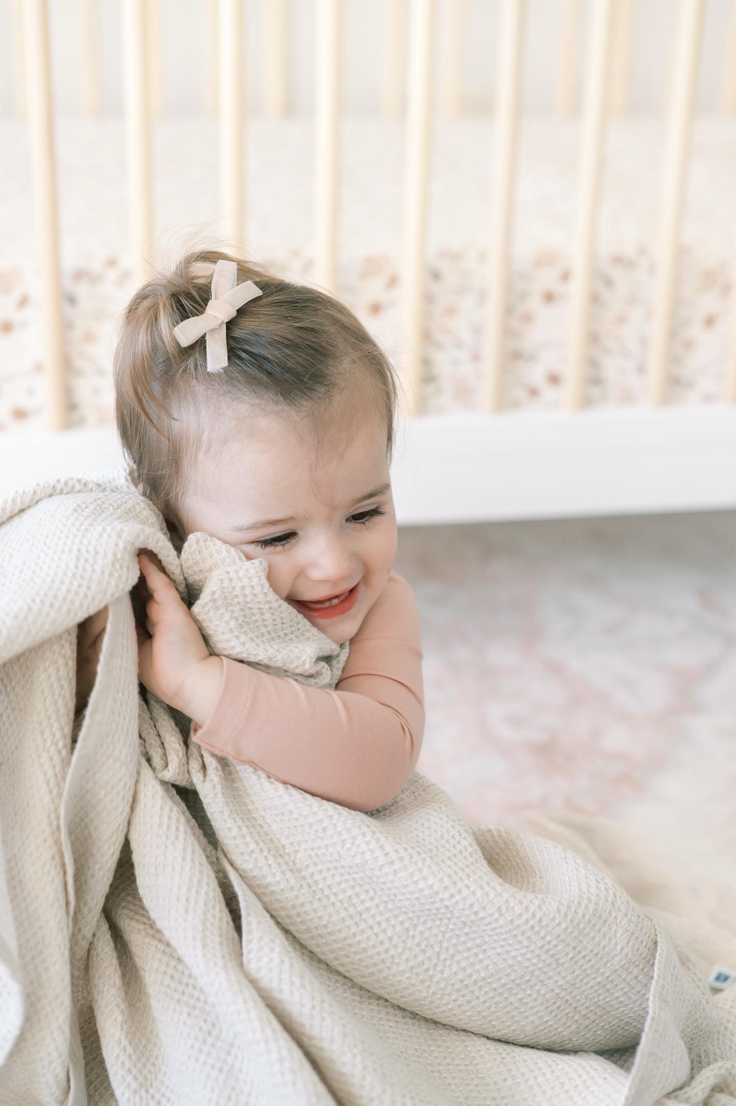 Waffle Linen Baby Blanket