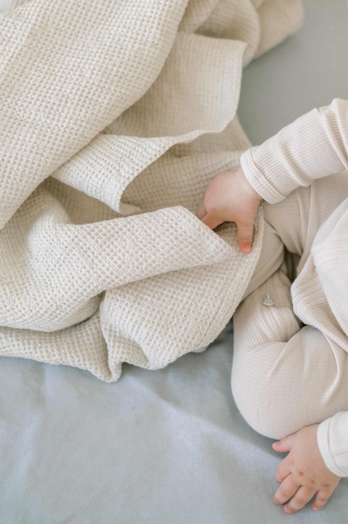 Waffle Linen Baby Blanket