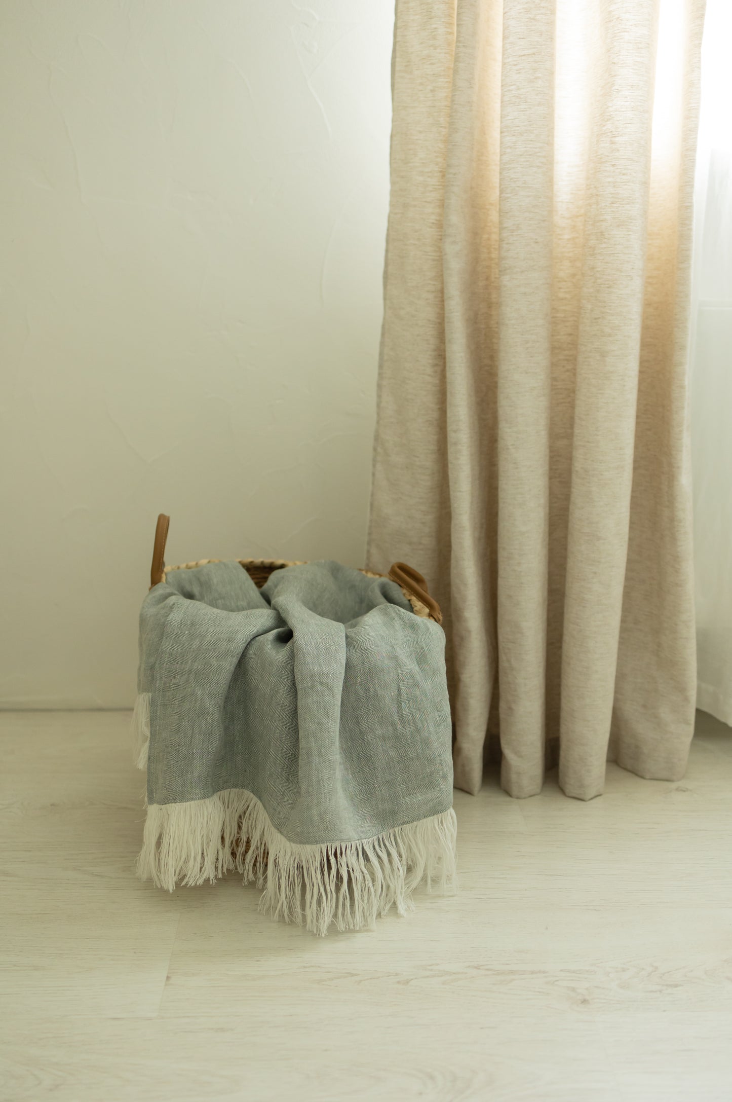 The Verde Linen Throw